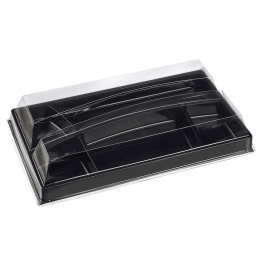Vassoio Eco Design con 5 scomparti e coperchio