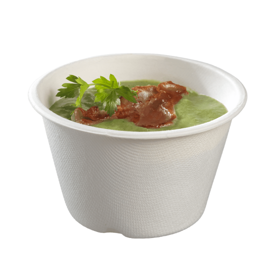 Ciotolina Bodega in polpa di canna laminata da 300 ml