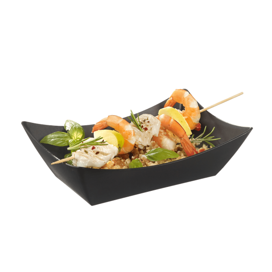 Vaschetta svasata LOOP PP nero 700 ml