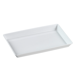 Assiette Quartz PP blanc 160x100 mm