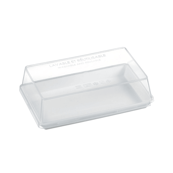 Couvercle PP pour assiette Quartz PP 160x100 mm