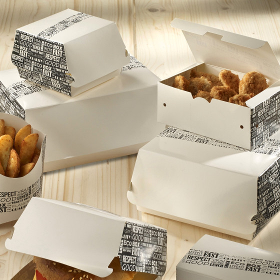 Scatola per hamburger District 140x140x70 mm