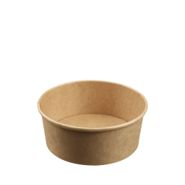 Insalatiera tonda Ecokraft con coperchio da 500 ml