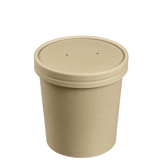 Ciotolina in fibra di bambù laminata con coperchio da 380 ml