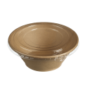 Insalatiera conica 1050ml Ecokraft +Coperchio PET antinebbia