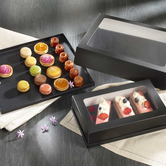 Plateau Fenix noir mat 325x265 mm (1/2 GN)