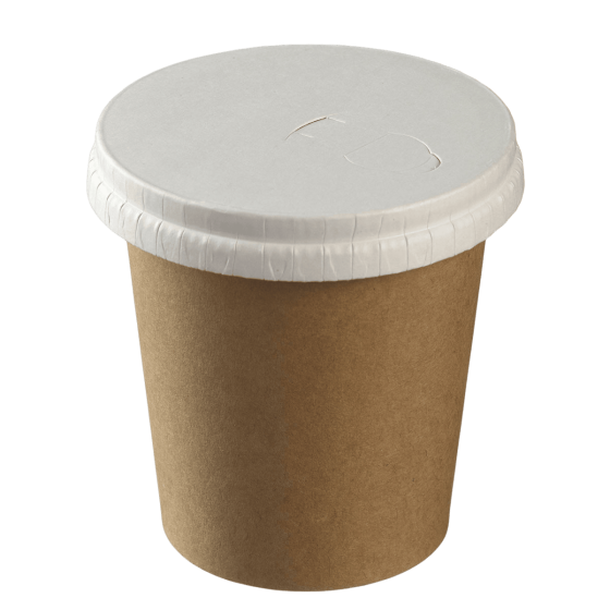 Coperchio in cartone per bicchieri 200 ml