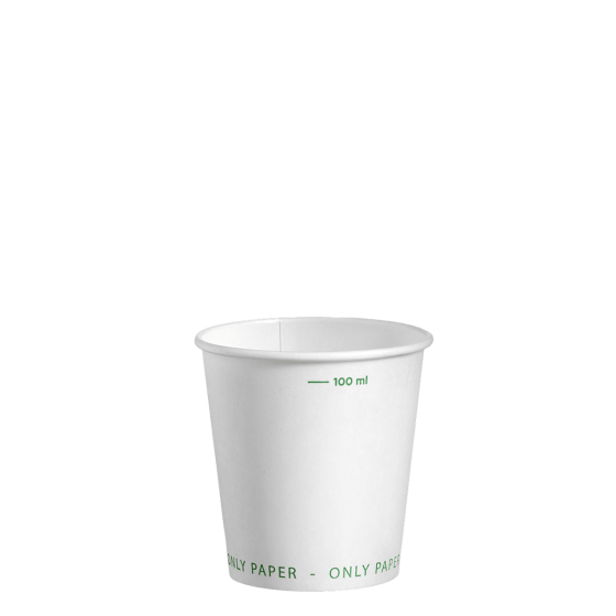 Gobelet 100% carton blanc 120 ml