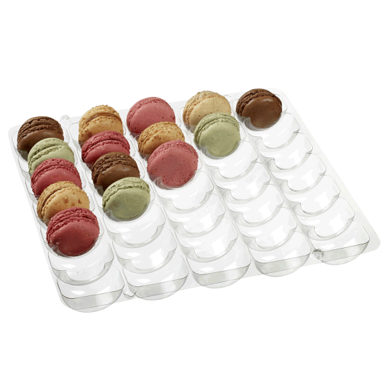 Supporto trasparente per 35 macaron