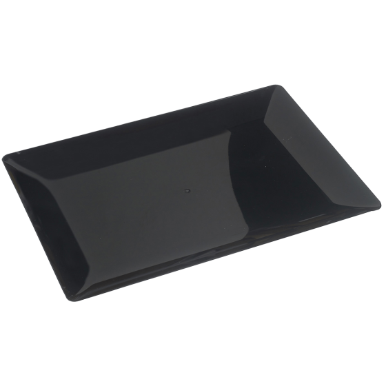 Plateau Fluid' rectangle PS noir 390x290 mm
