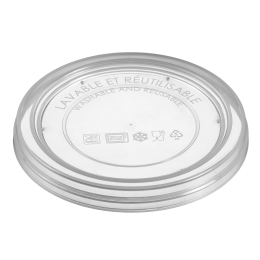 Couvercle PP pour pot Authentik en SAN 330 ml