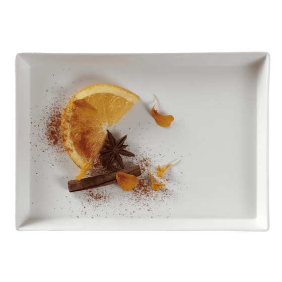 Assiette Quartz pulpe de canne 185x130 mm