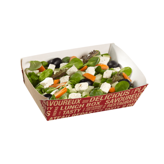 Barquette salade City carton avec lamination 500 ml