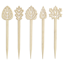 Pique Feuilles - 5 modèles panachés - 60 mm