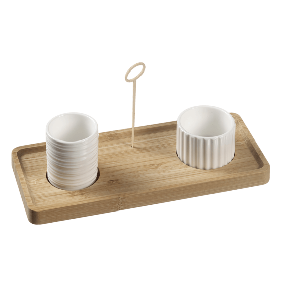 Plateau Le Gourmand 230x100mm, 2 empreintes Ø50/56 mm