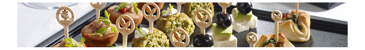 Piques d'identification & plateaux buffet | Solia